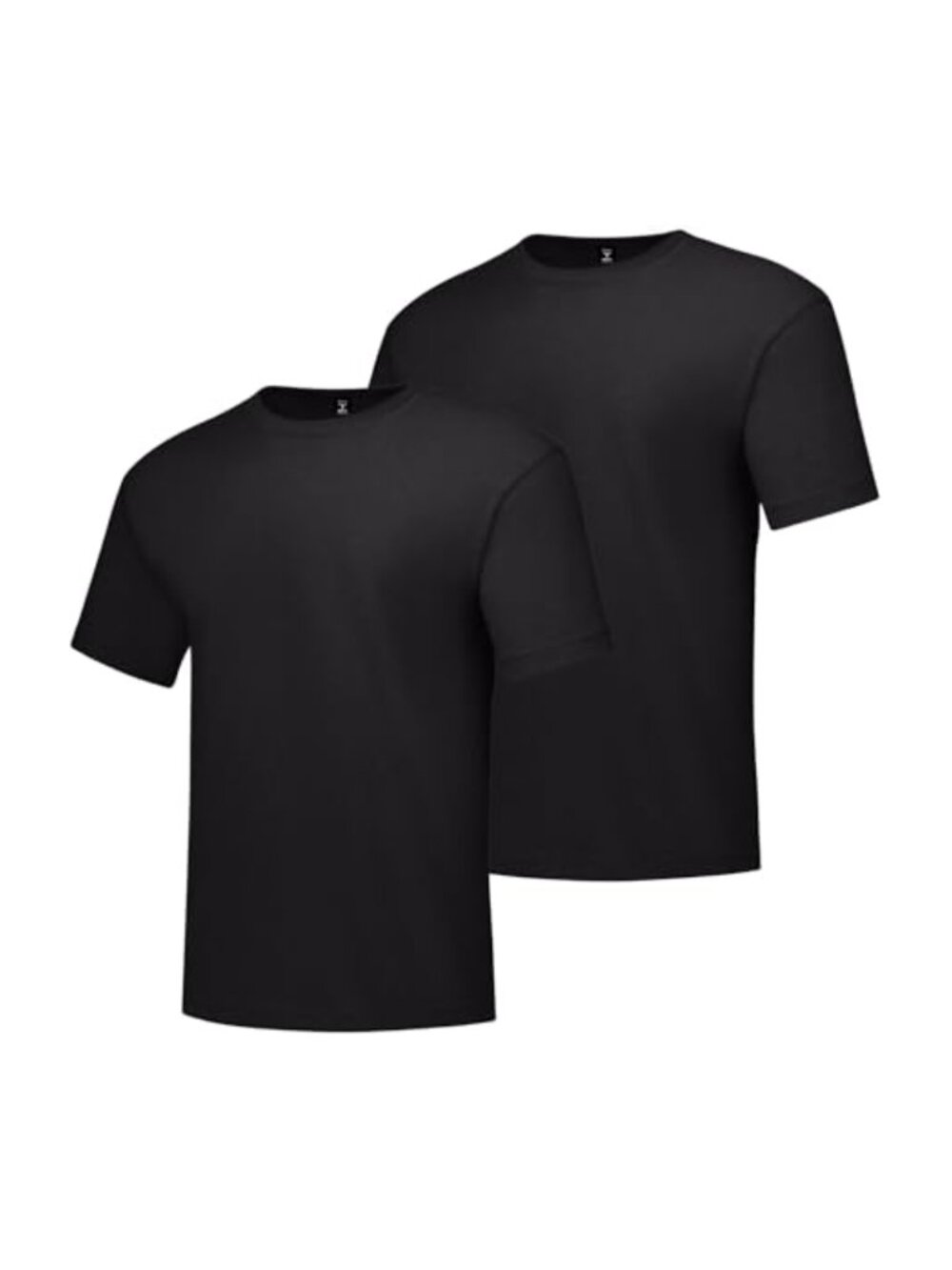 Men's Tall Short Sleeve Beefy T-Shirt 2 Pack Crew Neck Heavyweight Cotton